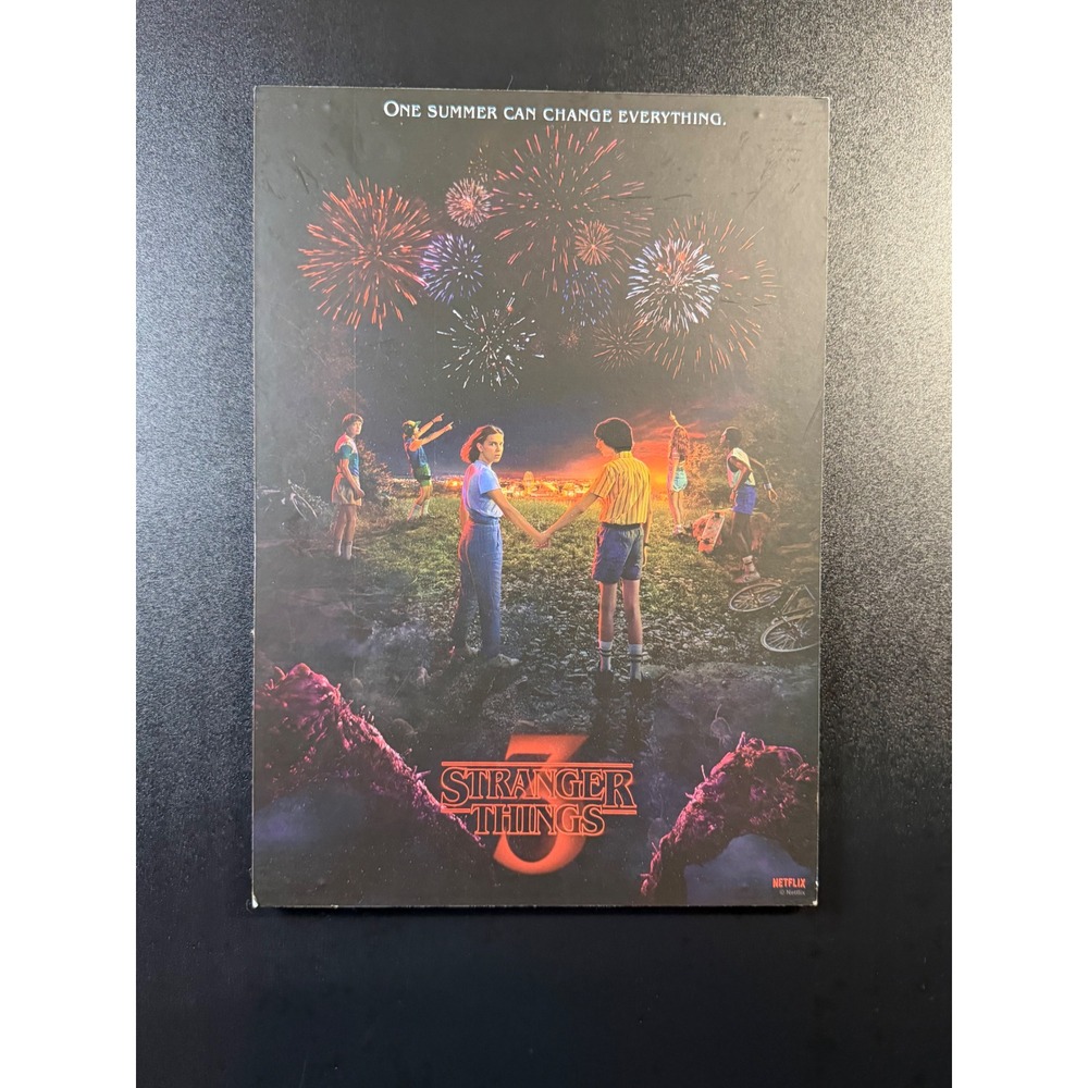 Netflix Stranger Things Season 3 Wood Mounted Wall Art Poster Trends 8x11 K9